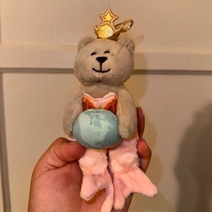 Small Bead Starbucks key chain